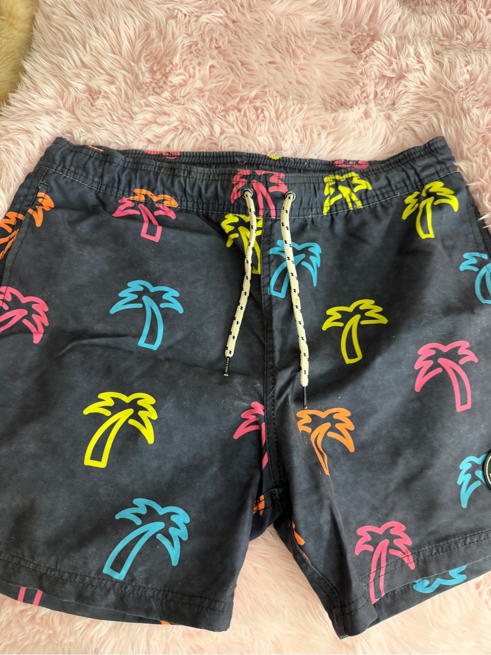 Haui Since 1980 Men's Swim Shorts - Black with Yellow Accent